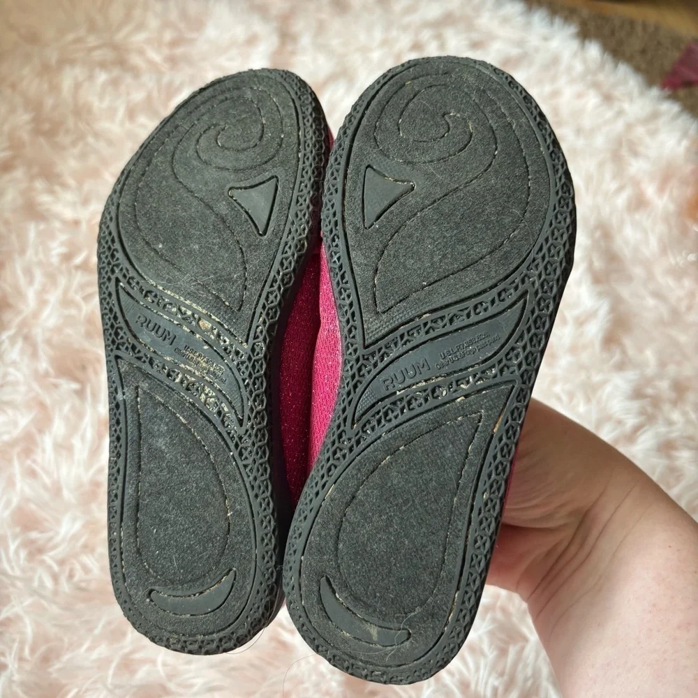 Ruum to Grow Kids Pink Glitter Shoes Mary Jane Sneaker Slip On Sz 11 Girls
